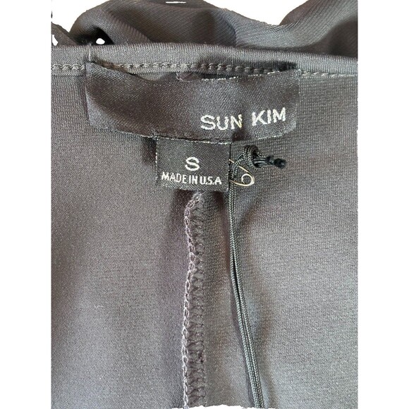 NEW Sun Kim Top Women Size Small Gray Minimalist Lagenlook Pullover Tunic - Picture 5 of 9